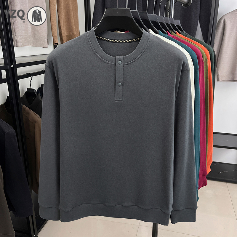 Thermal Long John - Ciepła, dzianinowa koszulka Henley z długim
